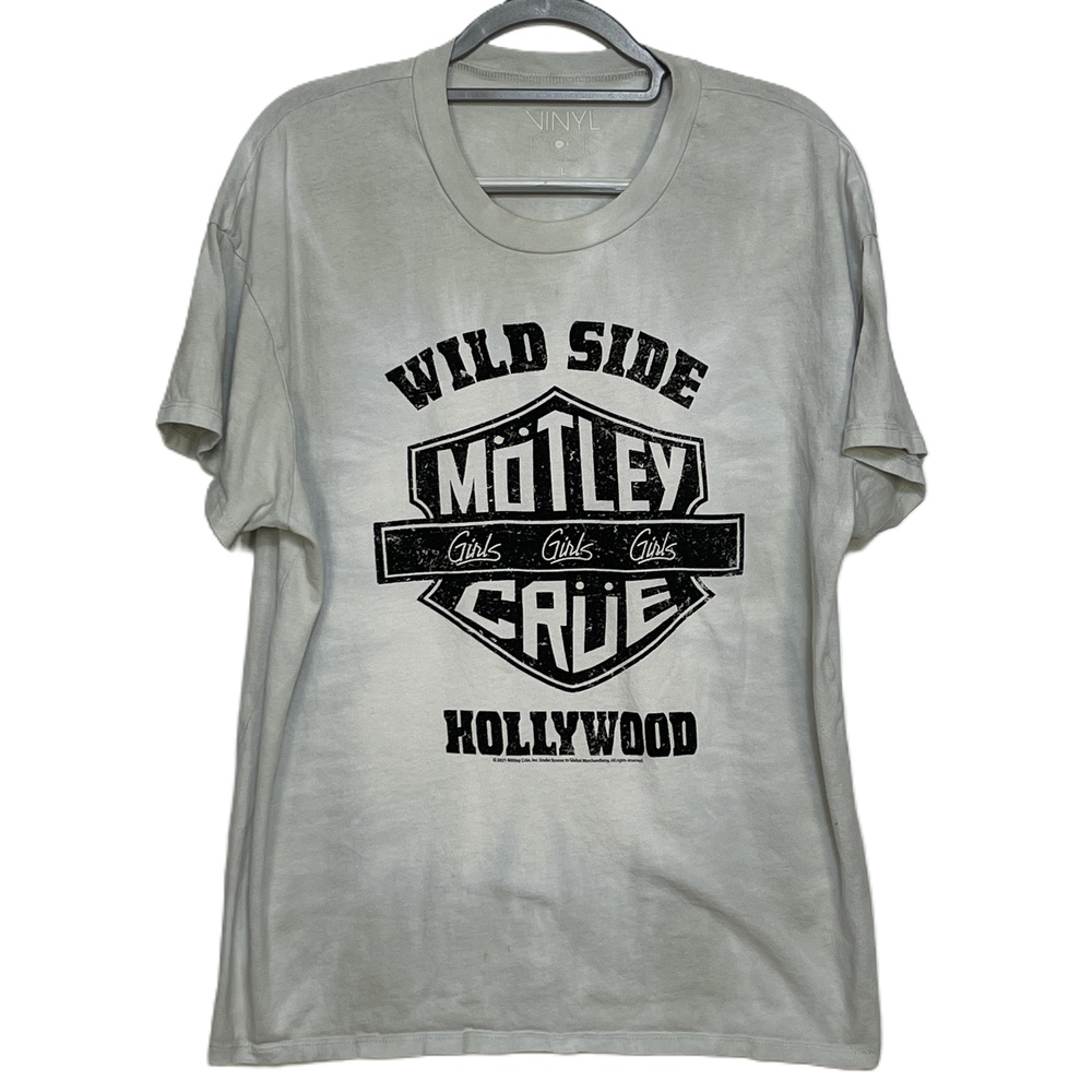 Motley Crue Girls Girls Girls California Vinyl Icons T-Shirt Large - Picture 1 of 5